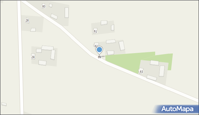 Majdan Starowiejski, Majdan Starowiejski, 69, mapa Majdan Starowiejski