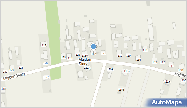 Majdan Stary, Majdan Stary, 122, mapa Majdan Stary