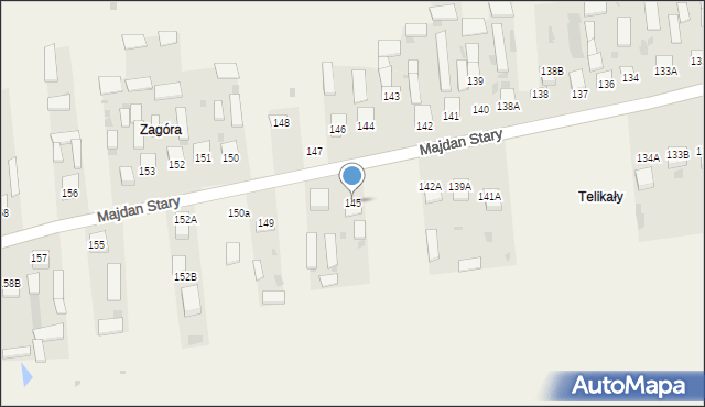 Majdan Stary, Majdan Stary, 145, mapa Majdan Stary