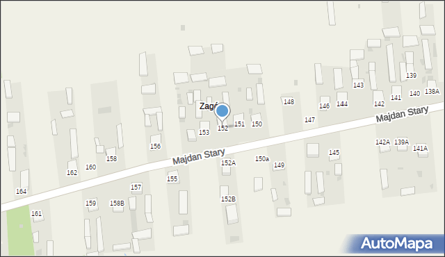 Majdan Stary, Majdan Stary, 152, mapa Majdan Stary