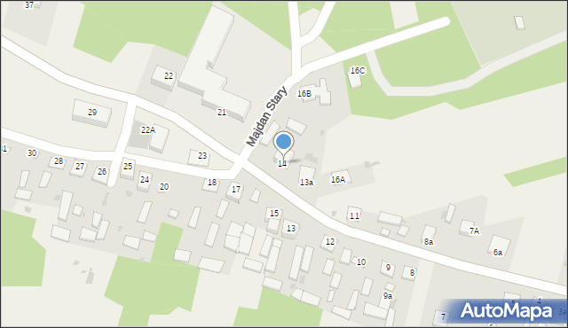 Majdan Stary, Majdan Stary, 16, mapa Majdan Stary