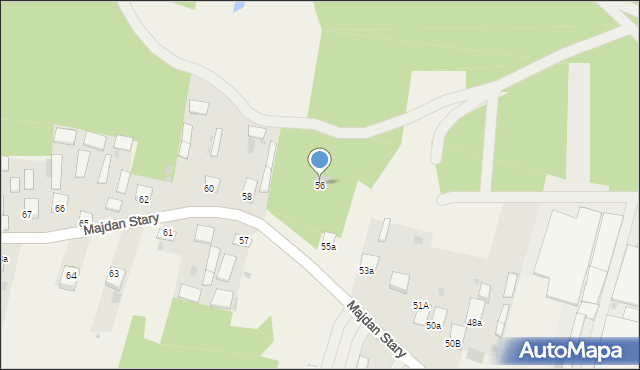 Majdan Stary, Majdan Stary, 56, mapa Majdan Stary