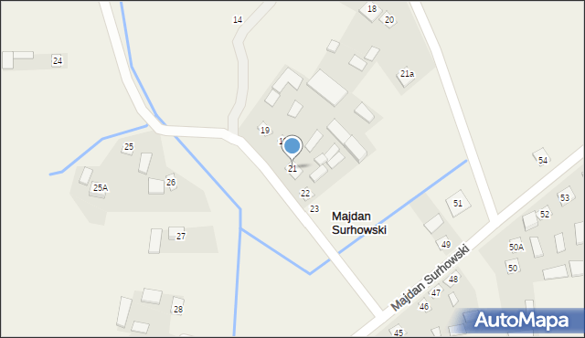 Majdan Surhowski, Majdan Surhowski, 21, mapa Majdan Surhowski