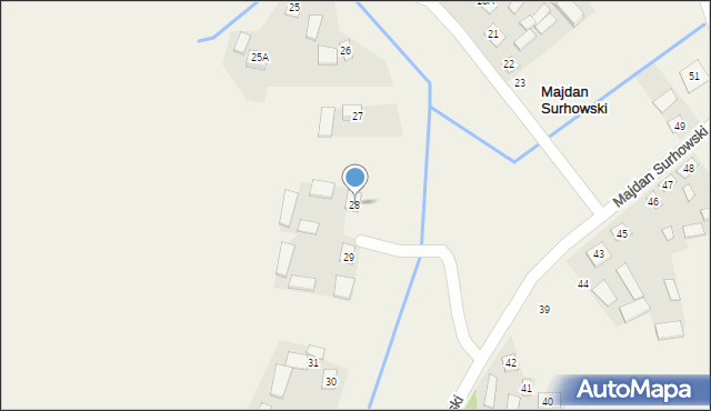 Majdan Surhowski, Majdan Surhowski, 28, mapa Majdan Surhowski