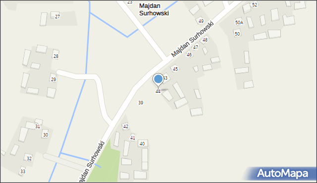 Majdan Surhowski, Majdan Surhowski, 44, mapa Majdan Surhowski