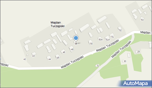 Majdan Tuczępski, Majdan Tuczępski, 48, mapa Majdan Tuczępski