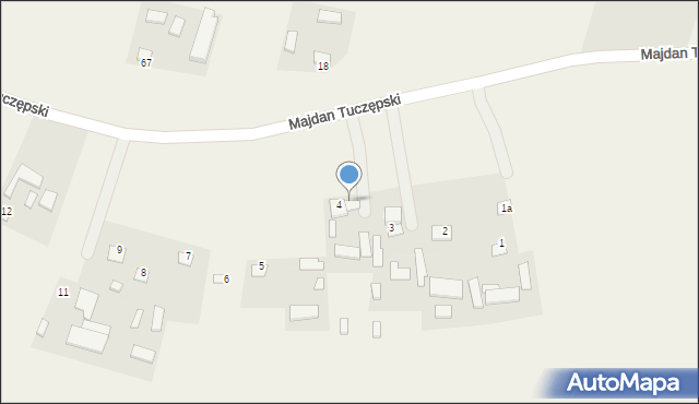 Majdan Tuczępski, Majdan Tuczępski, 4A, mapa Majdan Tuczępski