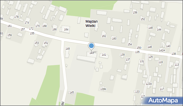 Majdan Wielki, Majdan Wielki, 143, mapa Majdan Wielki