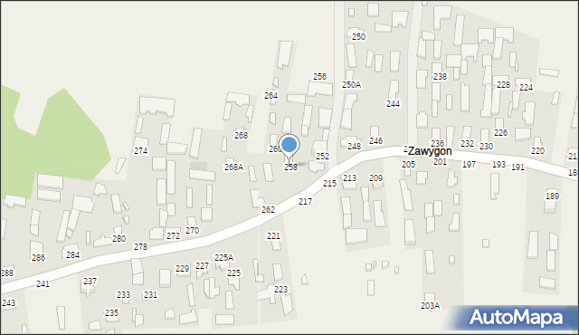 Majdan Wielki, Majdan Wielki, 258, mapa Majdan Wielki