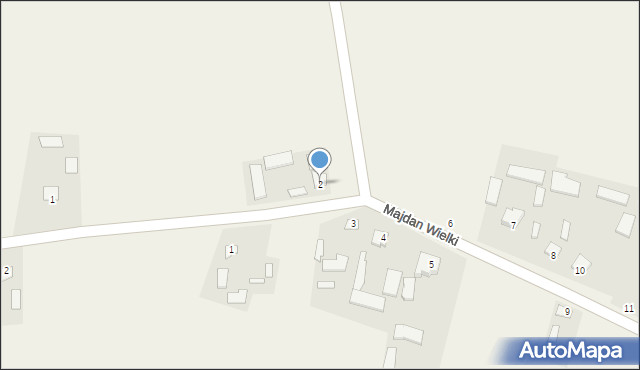 Majdan Wielki, Majdan Wielki, 2, mapa Majdan Wielki