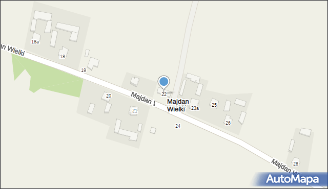 Majdan Wielki, Majdan Wielki, 22, mapa Majdan Wielki