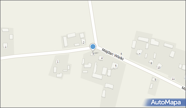 Majdan Wielki, Majdan Wielki, 3, mapa Majdan Wielki