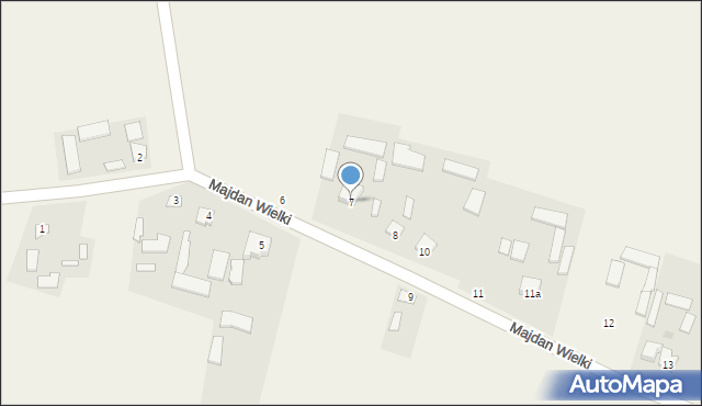 Majdan Wielki, Majdan Wielki, 7, mapa Majdan Wielki