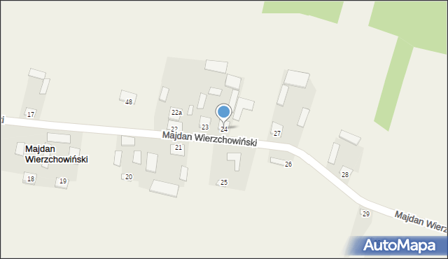 Majdan Wierzchowiński, Majdan Wierzchowiński, 24, mapa Majdan Wierzchowiński