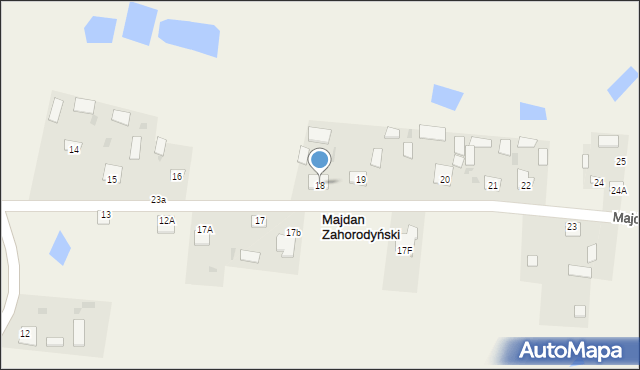 Majdan Zahorodyński, Majdan Zahorodyński, 18, mapa Majdan Zahorodyński