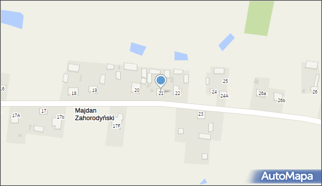 Majdan Zahorodyński, Majdan Zahorodyński, 21, mapa Majdan Zahorodyński