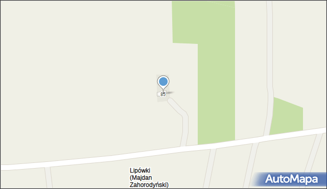 Majdan Zahorodyński, Majdan Zahorodyński, 85, mapa Majdan Zahorodyński