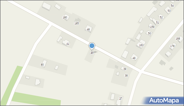 Majdan Zbydniowski, Majdan Zbydniowski, 40, mapa Majdan Zbydniowski