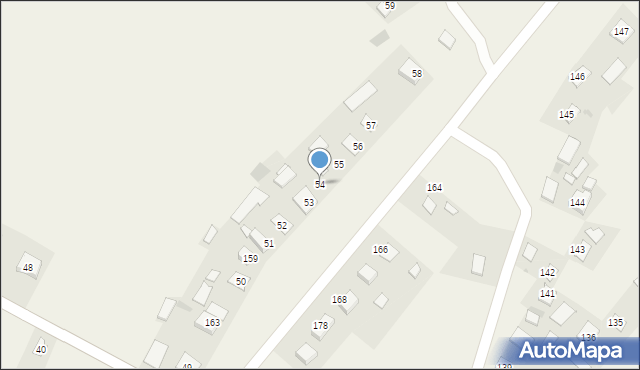 Majdan Zbydniowski, Majdan Zbydniowski, 54, mapa Majdan Zbydniowski