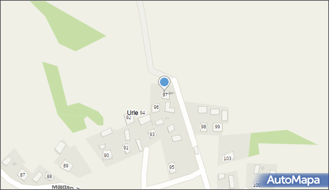 Majdan Zbydniowski, Majdan Zbydniowski, 97, mapa Majdan Zbydniowski