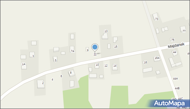 Majdanek, Majdanek, 11, mapa Majdanek