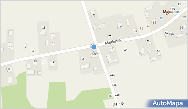 Majdanek, Majdanek, 16A, mapa Majdanek