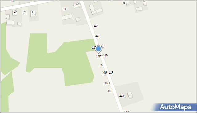 Majdanek, Majdanek, 16E, mapa Majdanek