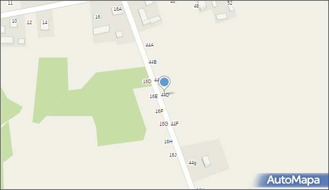 Majdanek, Majdanek, 44D, mapa Majdanek