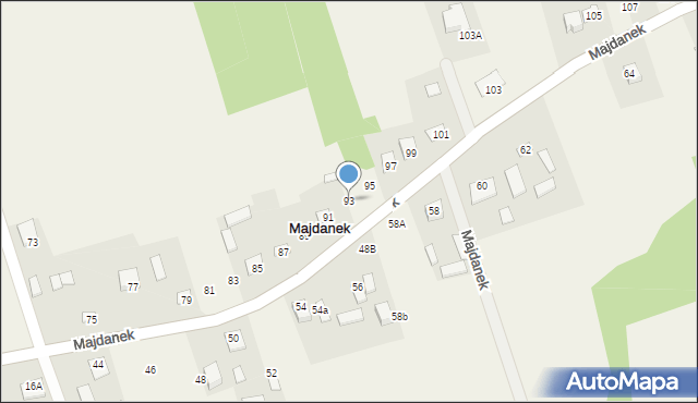 Majdanek, Majdanek, 93, mapa Majdanek