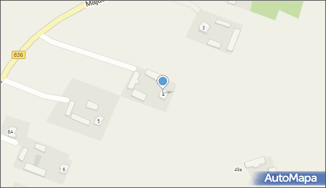 Majdanek Kozicki, Majdanek Kozicki, 4, mapa Majdanek Kozicki