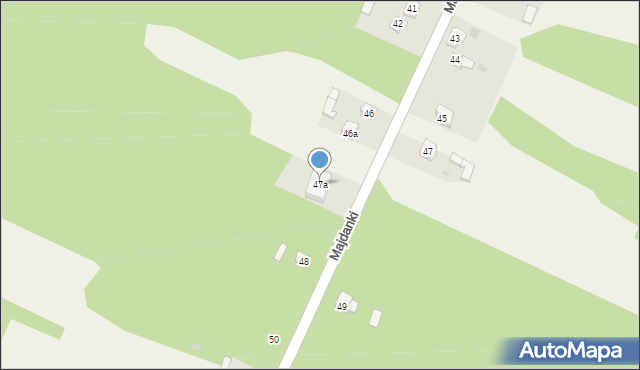 Majdanki, Majdanki, 47a, mapa Majdanki