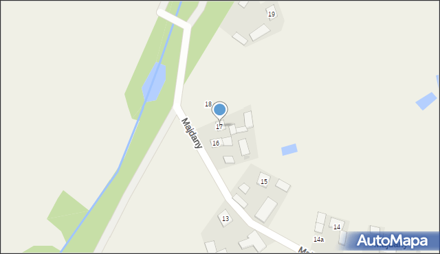 Majdany, Majdany, 17, mapa Majdany