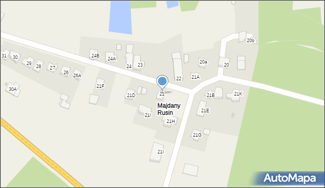 Majdany, Majdany, 21, mapa Majdany