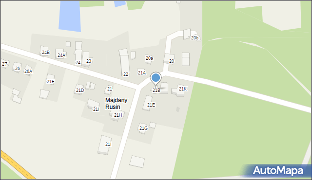 Majdany, Majdany, 21B, mapa Majdany
