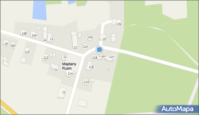 Majdany, Majdany, 21C, mapa Majdany
