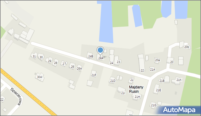 Majdany, Majdany, 24A, mapa Majdany