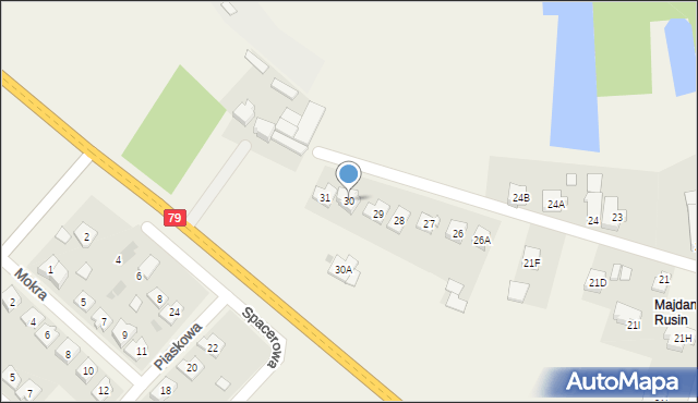 Majdany, Majdany, 30, mapa Majdany