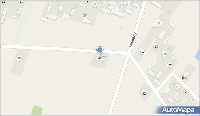 Majdany, Majdany, 4a, mapa Majdany