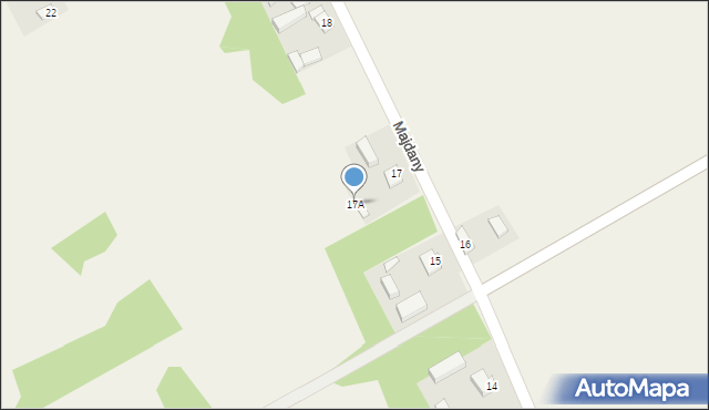 Majdany, Majdany, 17A, mapa Majdany