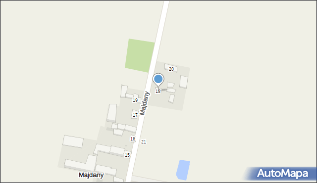 Majdany, Majdany, 18, mapa Majdany