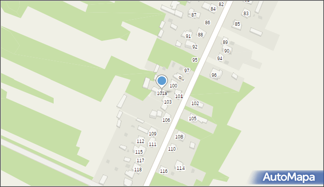 Majdów, Majdów, 101a, mapa Majdów