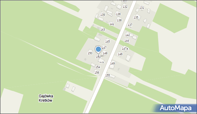 Majdów, Majdów, 151, mapa Majdów