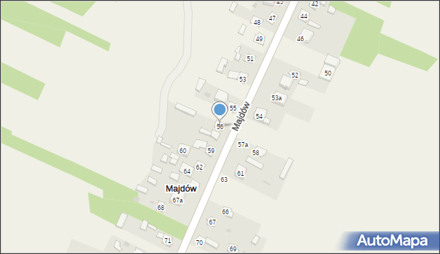 Majdów, Majdów, 56, mapa Majdów