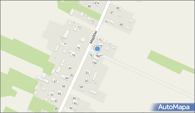 Majdów, Majdów, 79b, mapa Majdów