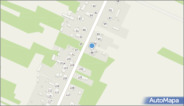 Majdów, Majdów, 96, mapa Majdów