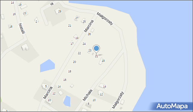 Majdy, Małgorzaty, 21, mapa Majdy