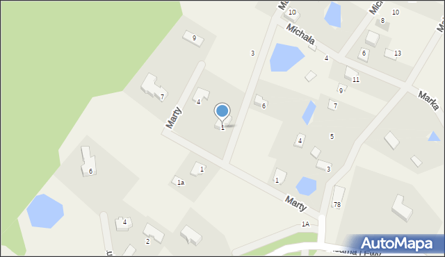 Majdy, Marcina, 1, mapa Majdy