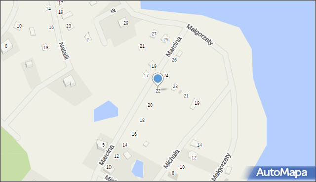 Majdy, Marcina, 22, mapa Majdy