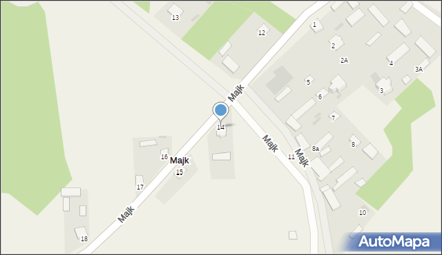 Majk, Majk, 14, mapa Majk