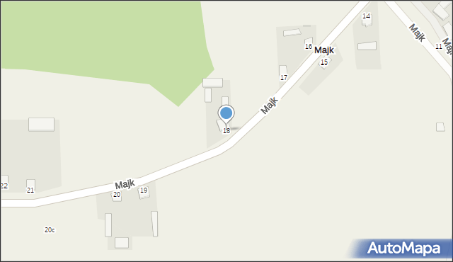 Majk, Majk, 18, mapa Majk
